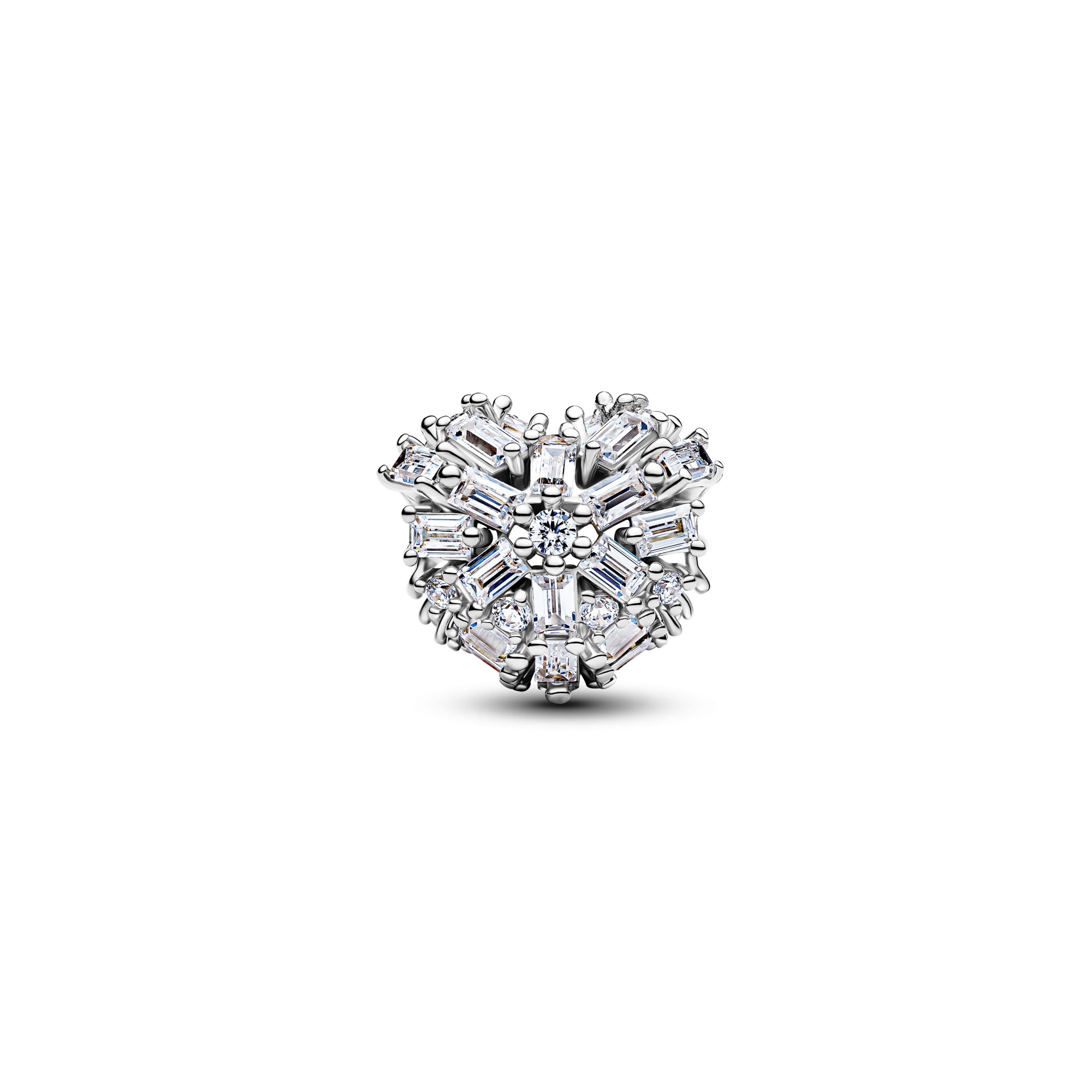 Pandora Funkelndes Herz Charm - Sterling Silber - Zirkonia – Ansicht 3