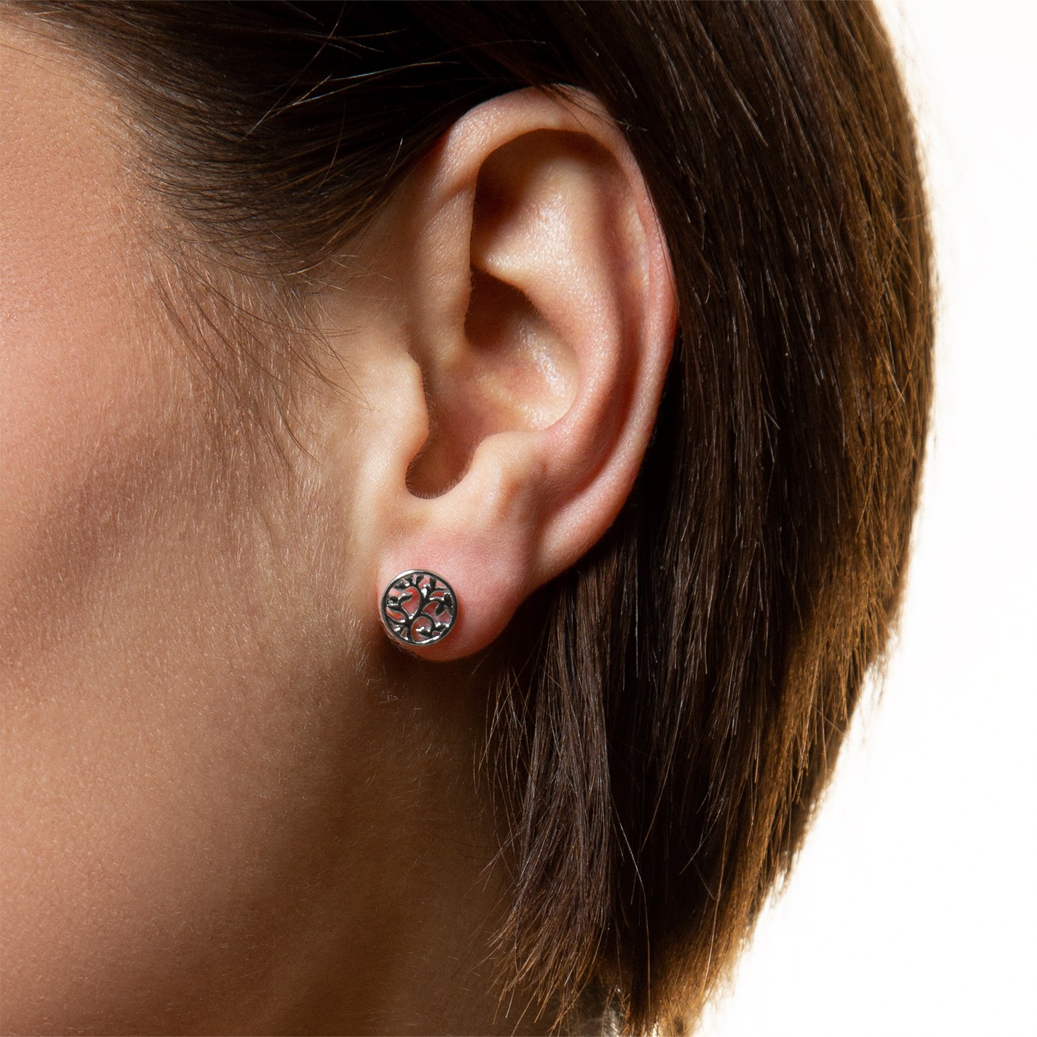 XENOX Ohrringe LEBENSBAUM - Sterling Silber – Ansicht 3