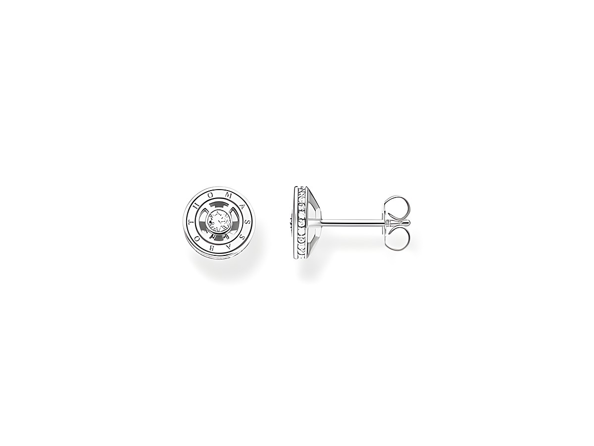 Ohrstecker aus Silber von Thomas Sabo H2062-051-14 mit transparentem Zirkonia und funkelnden Zirkonia-Steinen, elegantes und zeitloses Design für jeden Anlass.