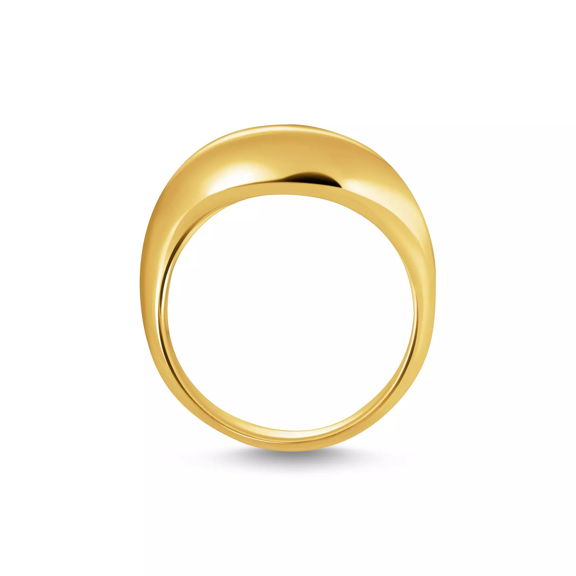 Thomas Sabo Ring mit geschwungener Form vergoldet – Silber – Ansicht 3