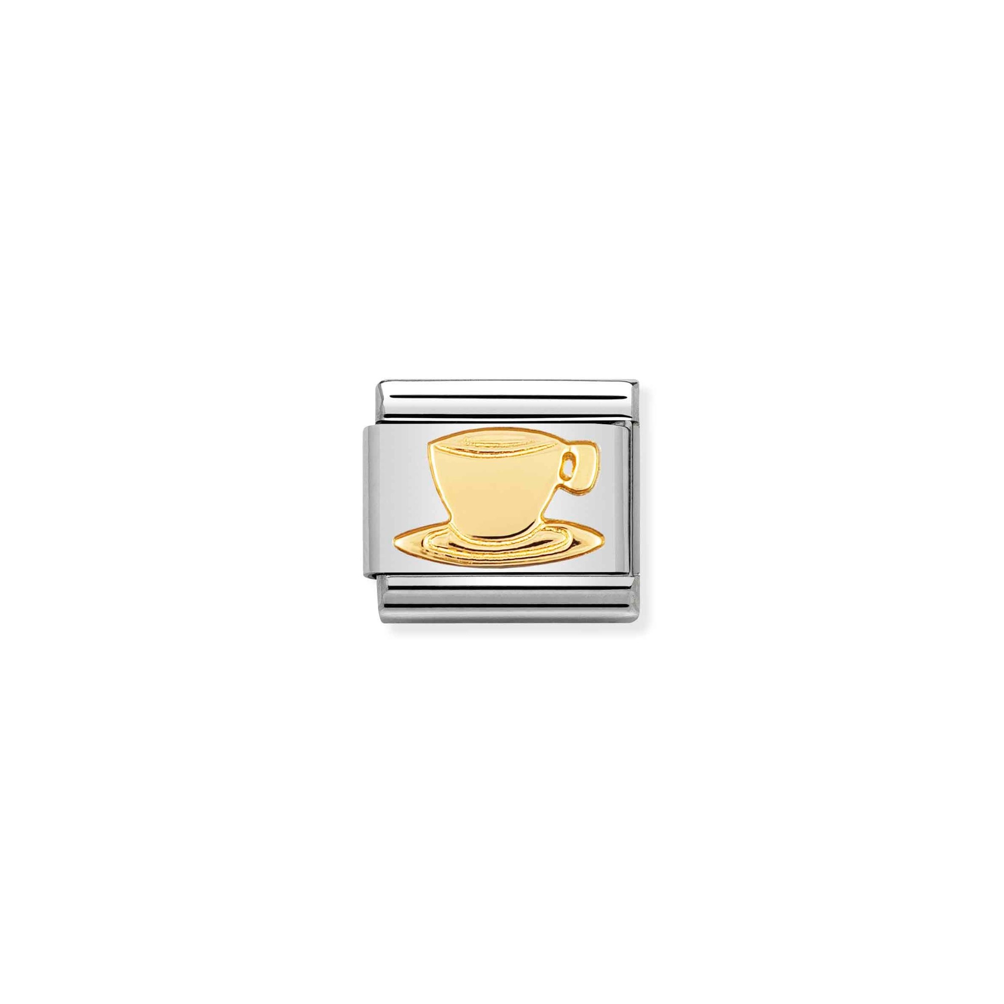 Nomination Composable Classic Charm Espressotasse - Edelstahl, Gelbgold