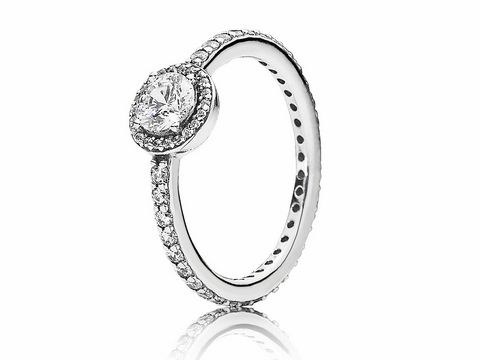 PANDORA 190946CZ-58 - Klassische Eleganz - Silber + Zirkonia klar - Ring Gr. 58