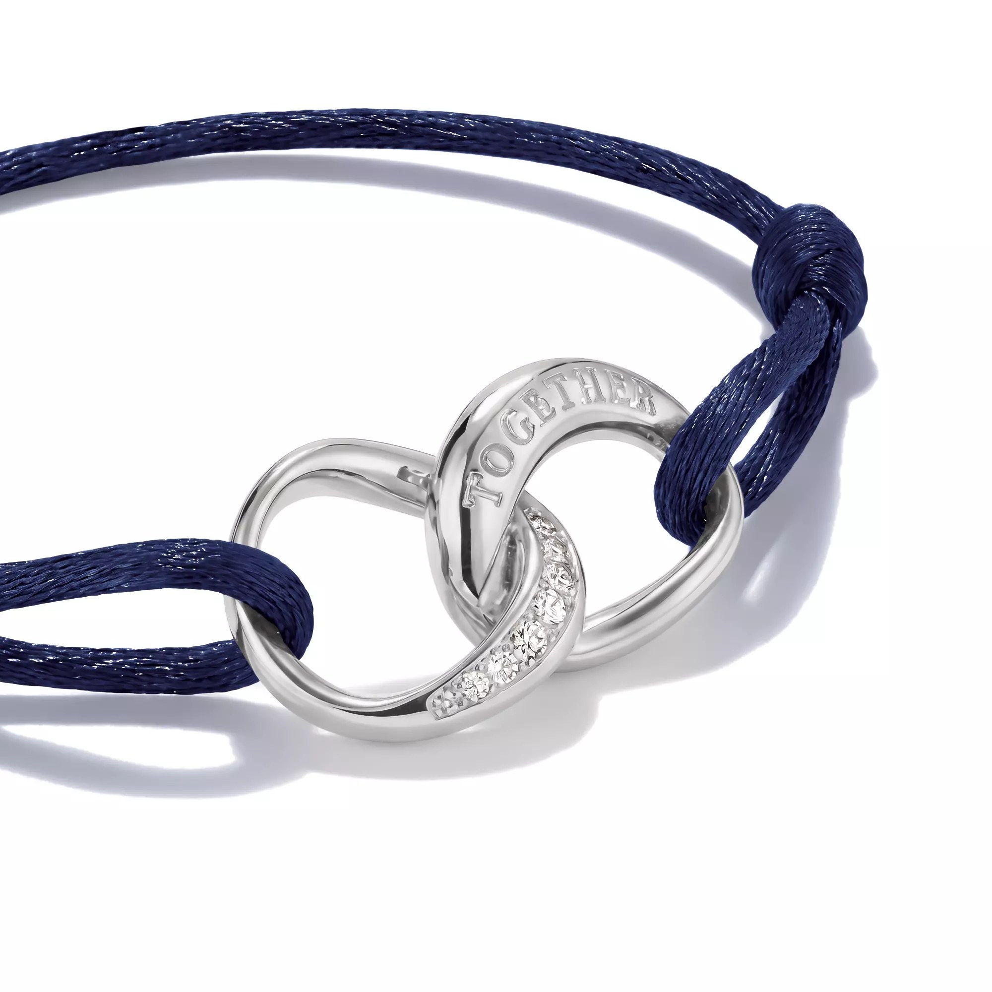 Thomas Sabo Together - Armband - 24 cm - Sterling Silber recy. & Zirkonia - dunkelblau – Ansicht 2