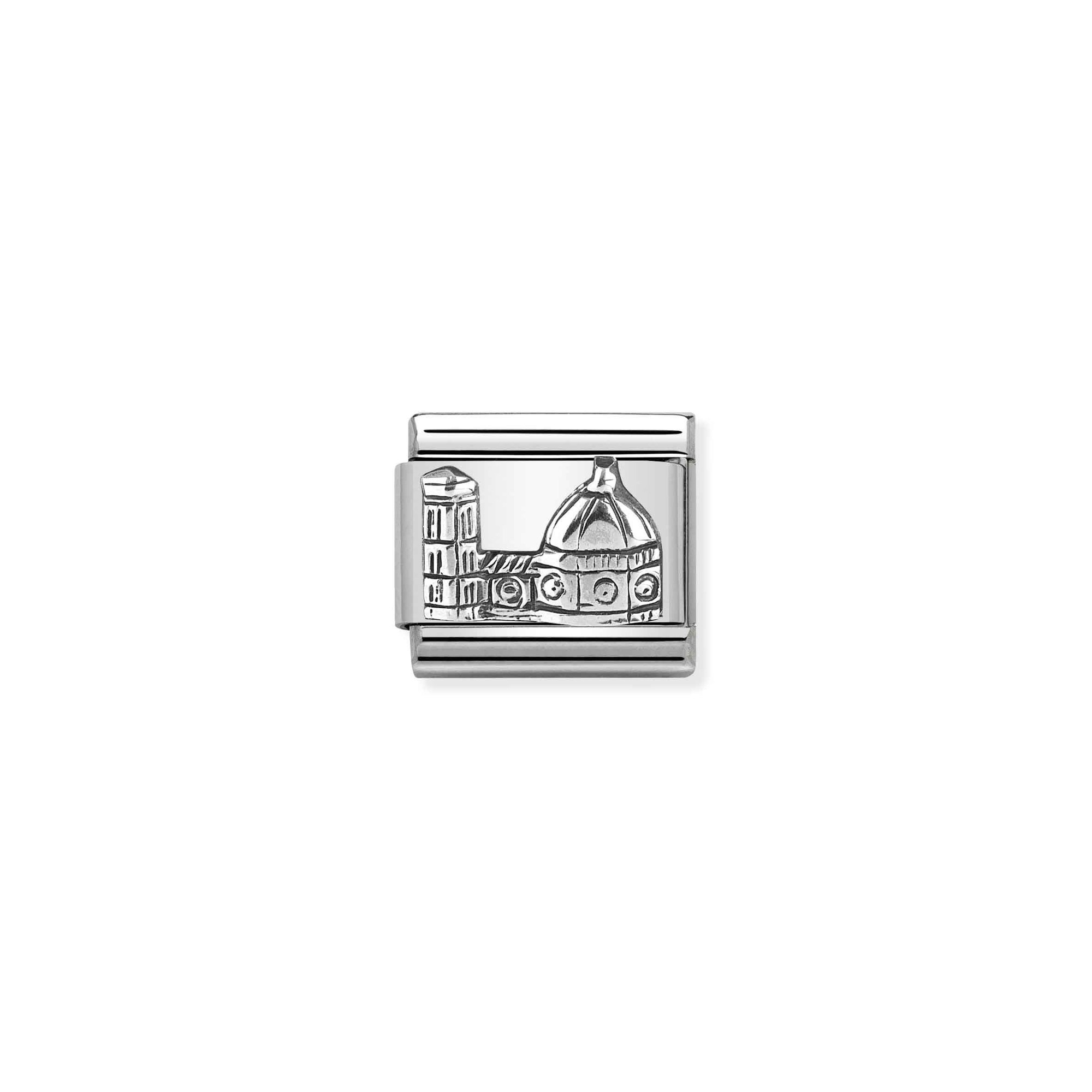 Nomination Composable Classic Charm Dom in Florenz - Edelstahl, Sterling Silber
