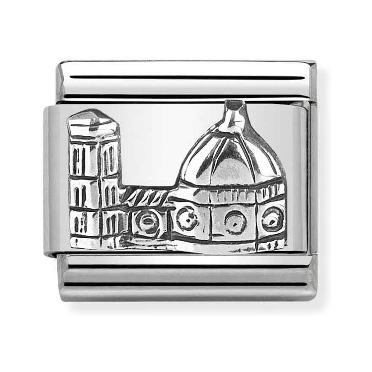 Nomination Composable Classic Charm Dom in Florenz - Edelstahl, Sterling Silber