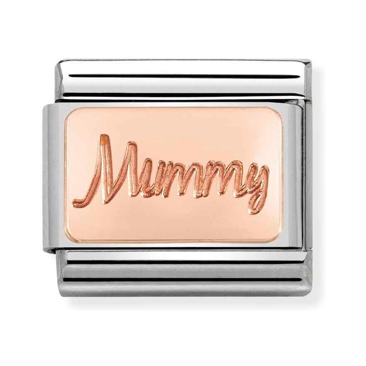 Nomination Composable Classic Charm Mummy - Edelstahl, Gold 375 Roségold