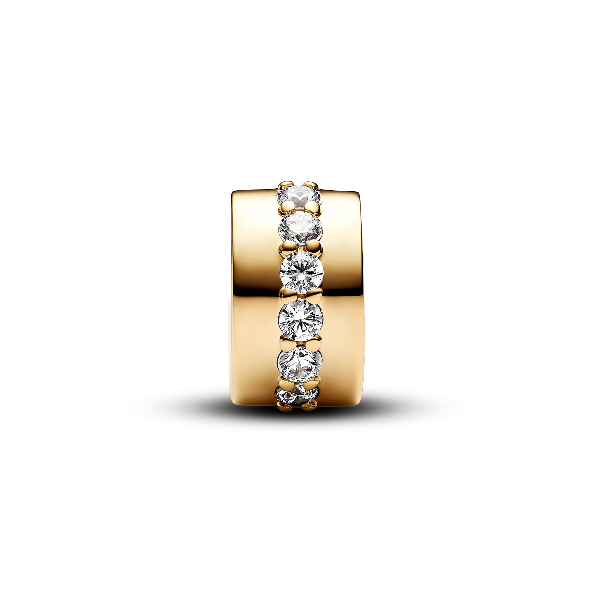 Pandora Linie CLIP-Stopper - Gelbgold vergoldet - Zirkonia – Ansicht 3