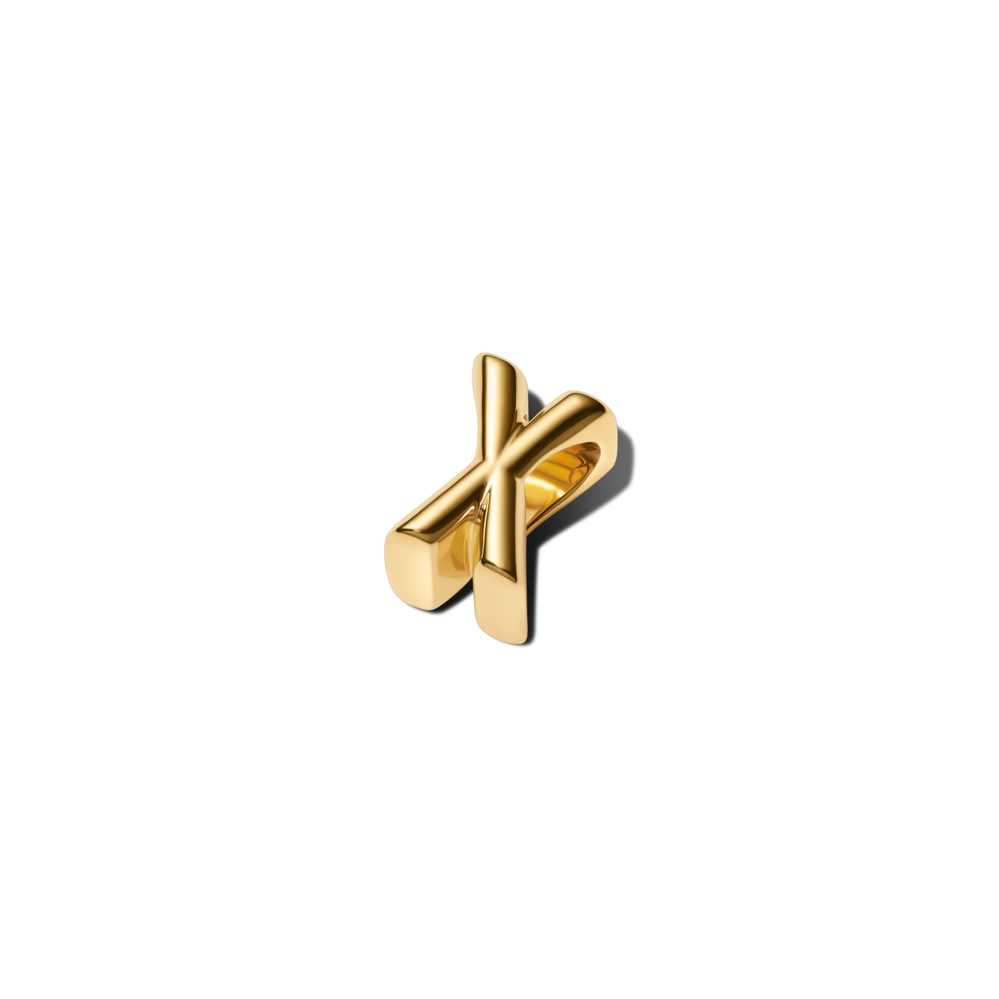 Pandora Buchstabe X - Alphabet - Mini Charm Gelbgold Vergoldung – Ansicht 3