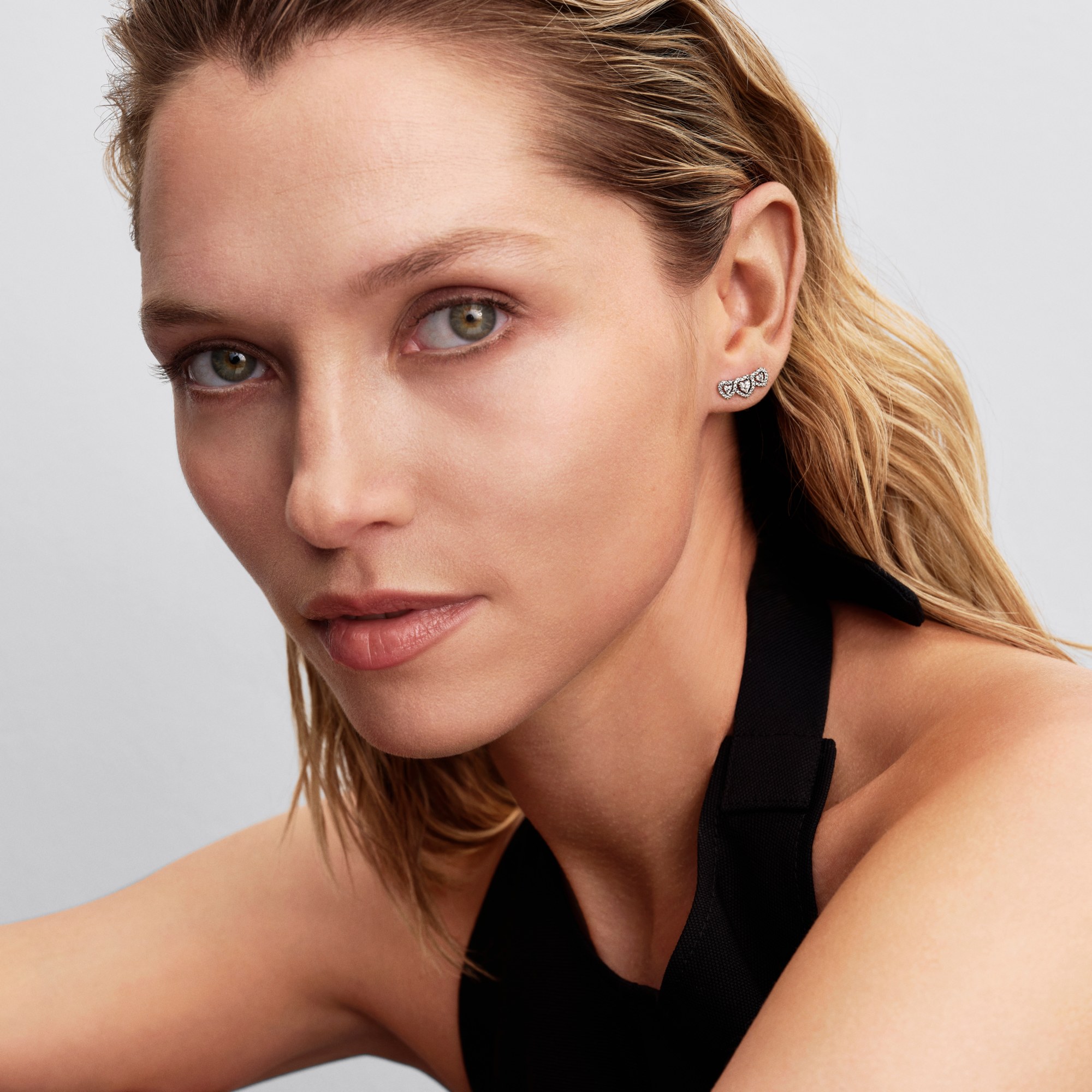 Pandora Strahlenkranz Herz Trilogie Ohrstecker - Silber - Zirkonia – Ansicht 4