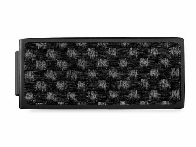 423070604-0 Edelstahl Doppelplatten mit schwarzem, mattiertem Kohlenstoffeinsatz im Webmuster von Nomination, geeignet für Charms PVD. Schlicht und modern im Design.