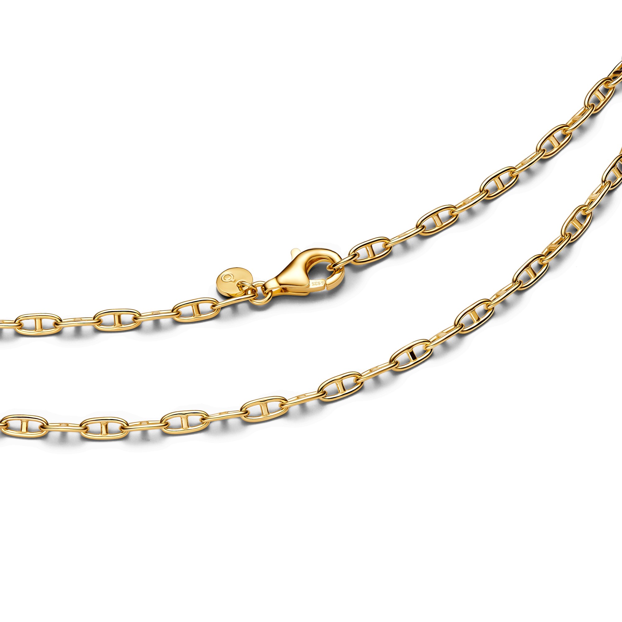 Pandora Anker Kette Halskette - Gelbgold Vergoldung - 55 cm – Ansicht 2