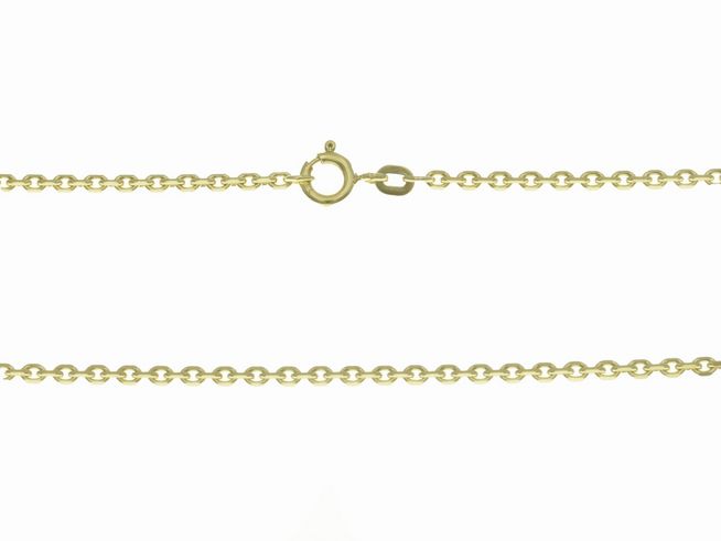 48000-0 Ankerkette 585 aus Gelbgold mit einer Größe von 2,0 x 2,0 mm und einer Länge von 50 cm, hergestellt von Juwelier Harnisch, bietet eleganten Schmuck für jeden Anlass.