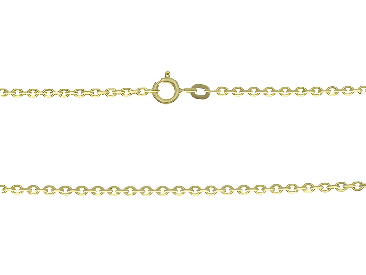 Ankerkette 585 aus Gelbgold mit einer Größe von 2,0 x 2,0 mm und einer Länge von 50 cm, hergestellt von Juwelier Harnisch, bietet eleganten Schmuck für jeden Anlass.