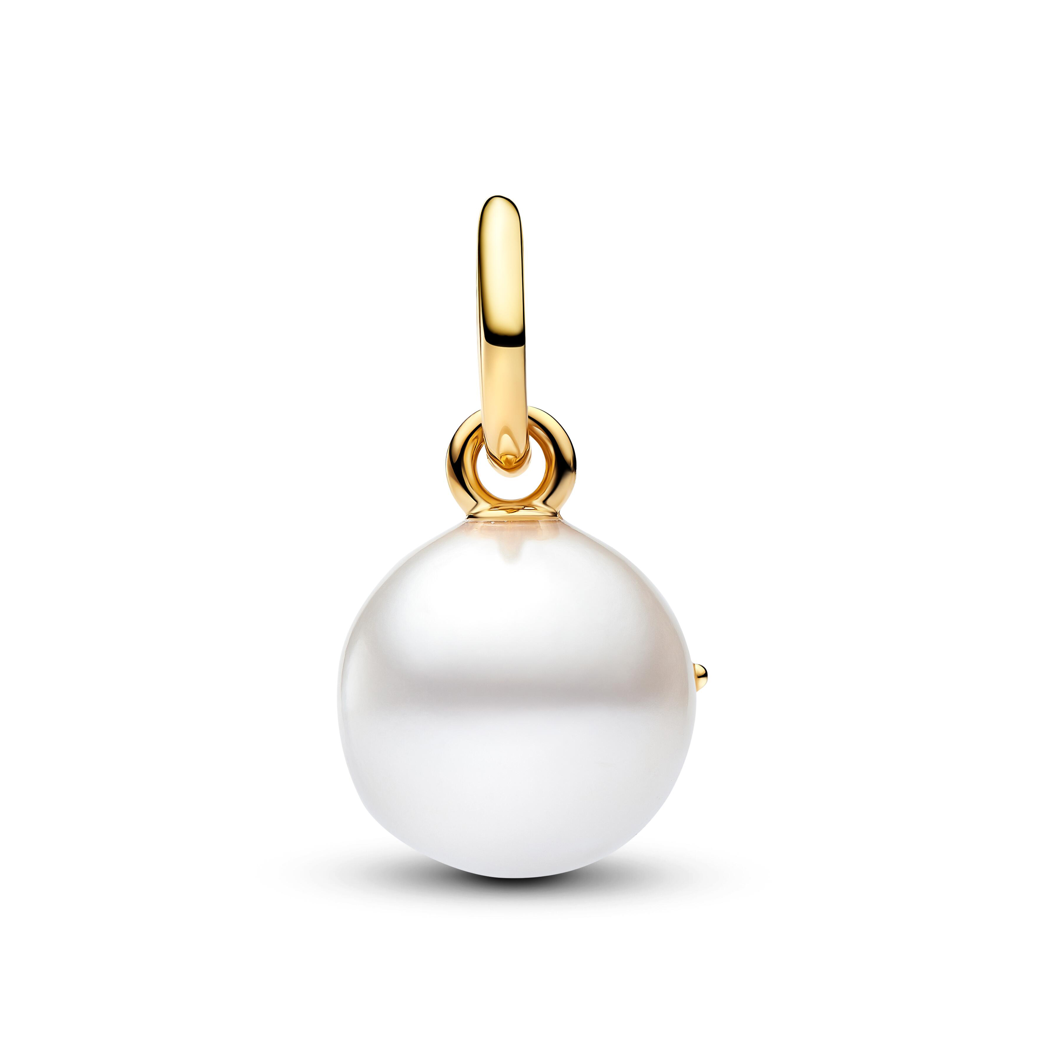 Pandora Harry Potter - Hänge-Charm Brille Perle - Gelbgold Vergoldung – Ansicht 2