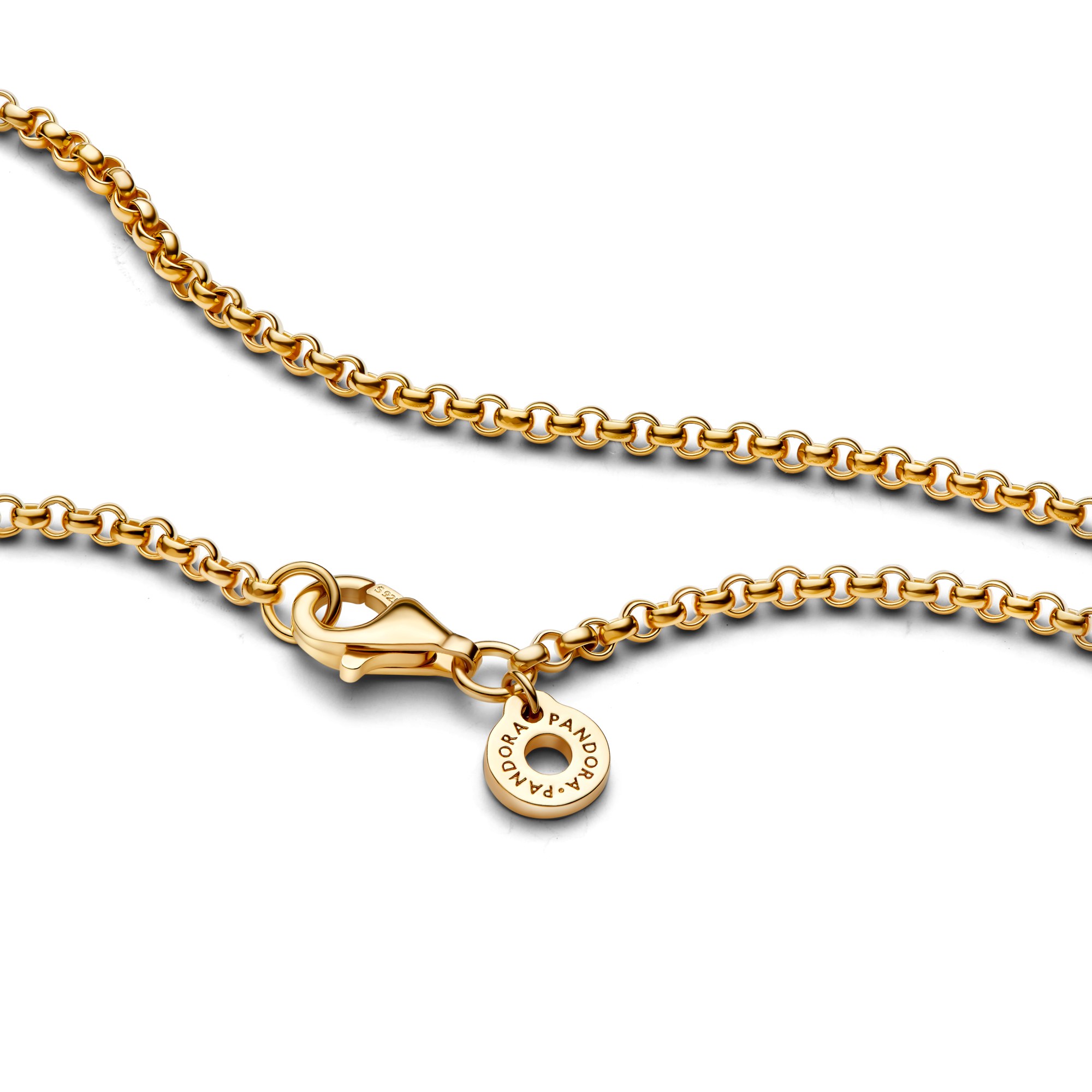 Pandora Rolo Kette Halskette - Gelbgold Verg. - 60 cm – Ansicht 5