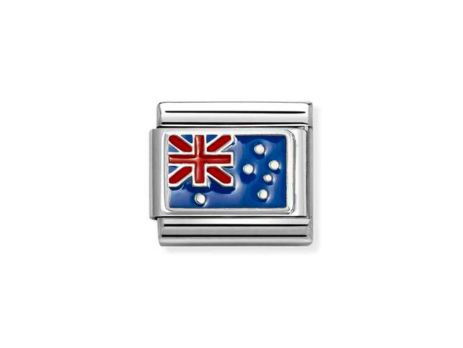 Nomination 330207 36 - CLASSIC FLAGGEN - LACK & Sterling Silber - Australia