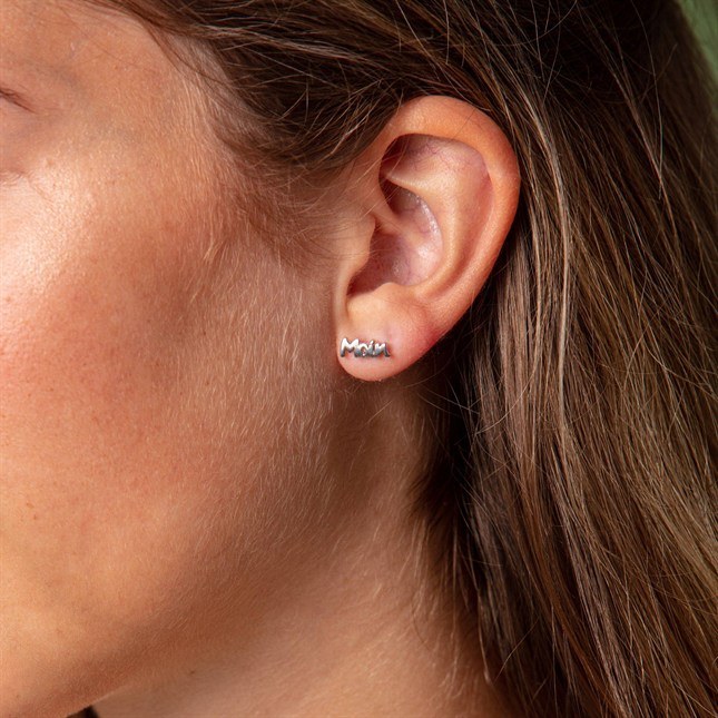 DUR Ohrringe Ohrstecker Moin - Sterling Silber – Ansicht 2