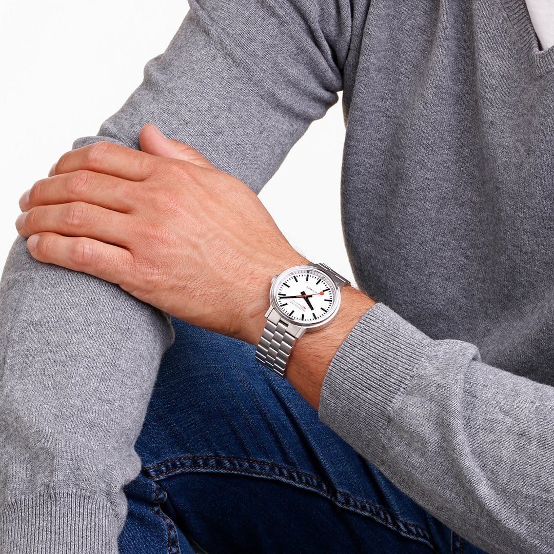 Mondaine Original Automatik - Armbanduhr - 41 mm – Ansicht 4
