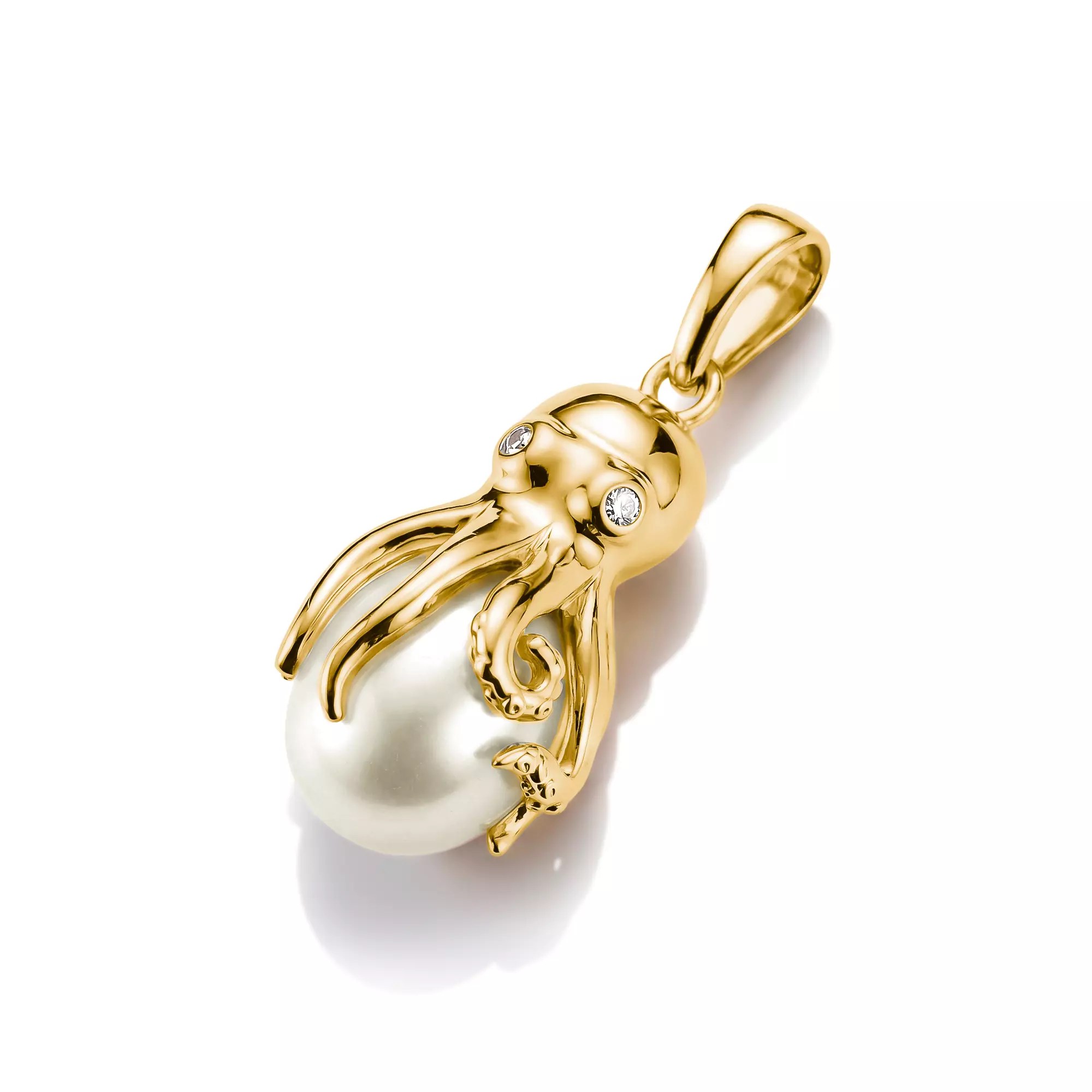 Thomas Sabo Anhänger Oktopus mit Perle – vergoldet – Ansicht 2