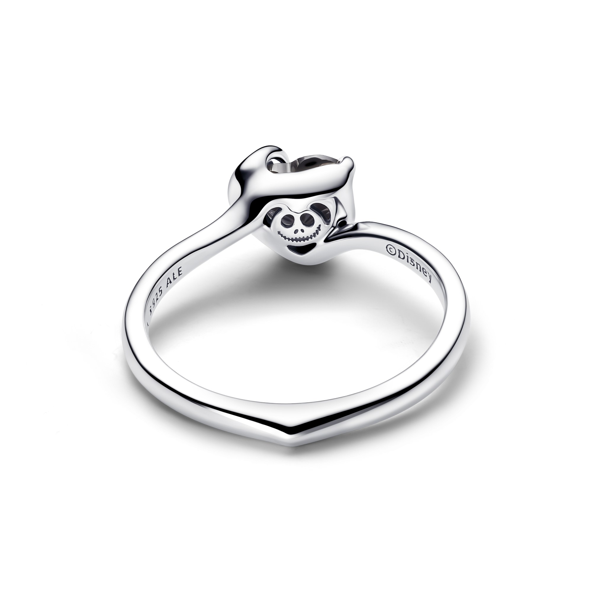 Pandora Disney Nightmare Before Christmas Jack Black Herz-Ring - Sterling Silber - Kristall Schwarz – Ansicht 3