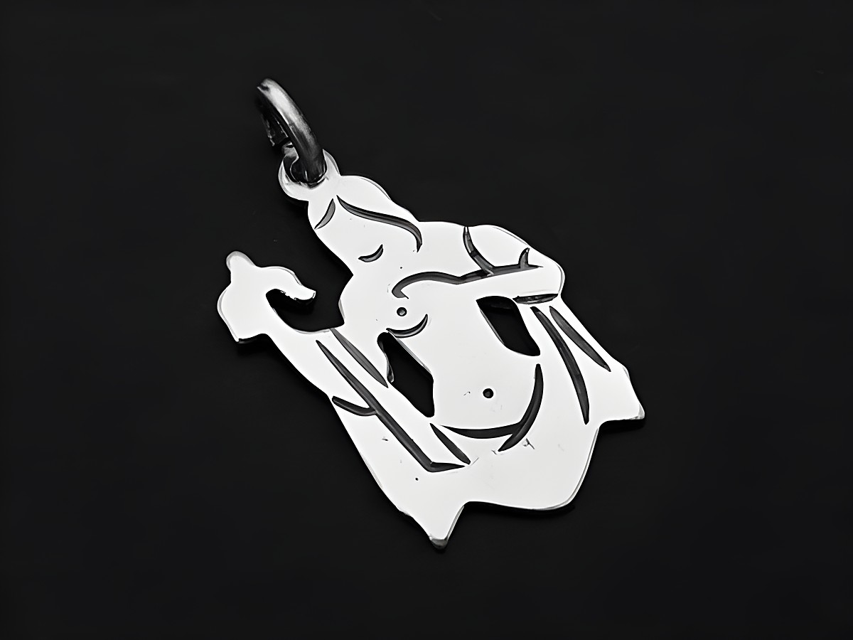 Jungfrau 925 Sterling Silber Sternzeichen Anhänger, kunstvoll plastisch gestaltet, Hersteller Juwelier Harnisch, ideale Ergänzung für ein elegantes Accessoire.