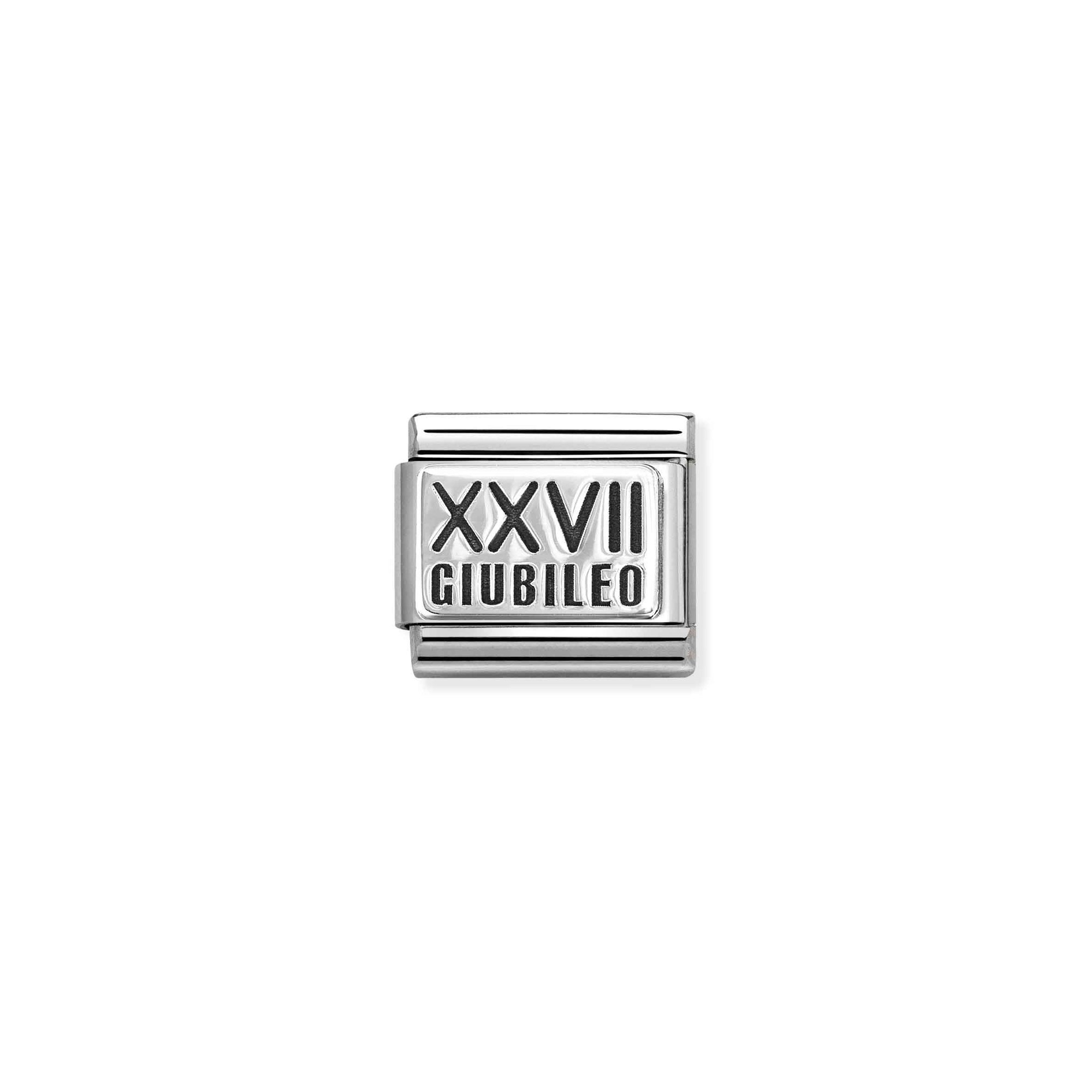 Nomination CLASSIC PLATTEN Element - Sterling Silberverziert - XXVII Jubiläum