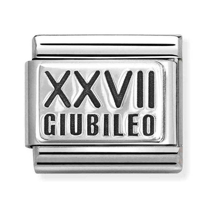 Nomination CLASSIC PLATTEN Element - Sterling Silberverziert - XXVII Jubiläum