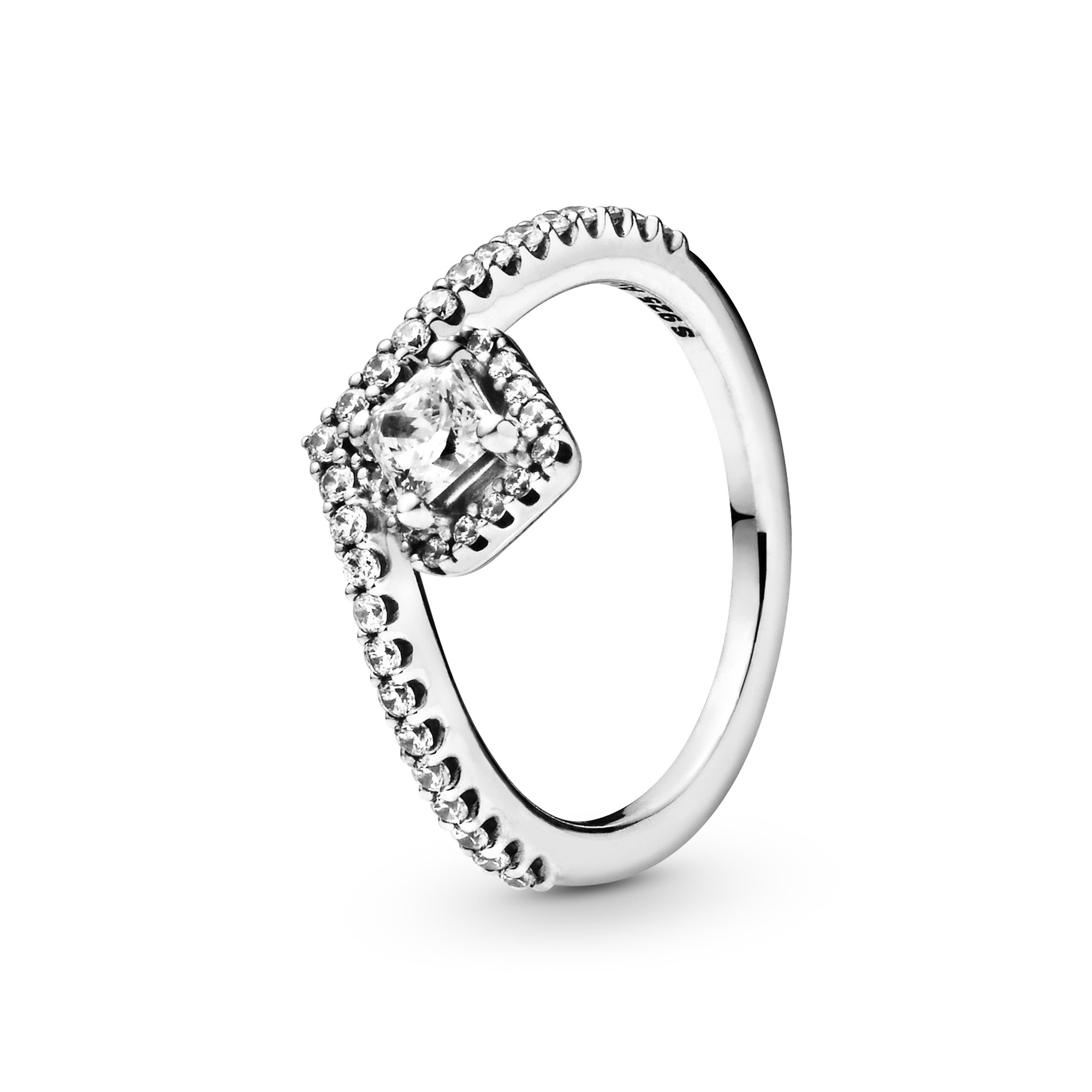 Pandora Wishbone - Wünschelrute Sterling Silber Ring + Zirkonia