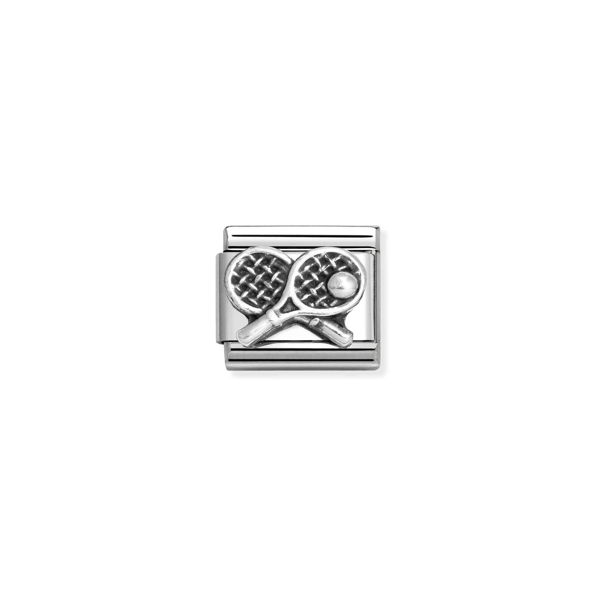 Nomination Composable Classic Charm Tennisschläger - Edelstahl, Sterling Silber