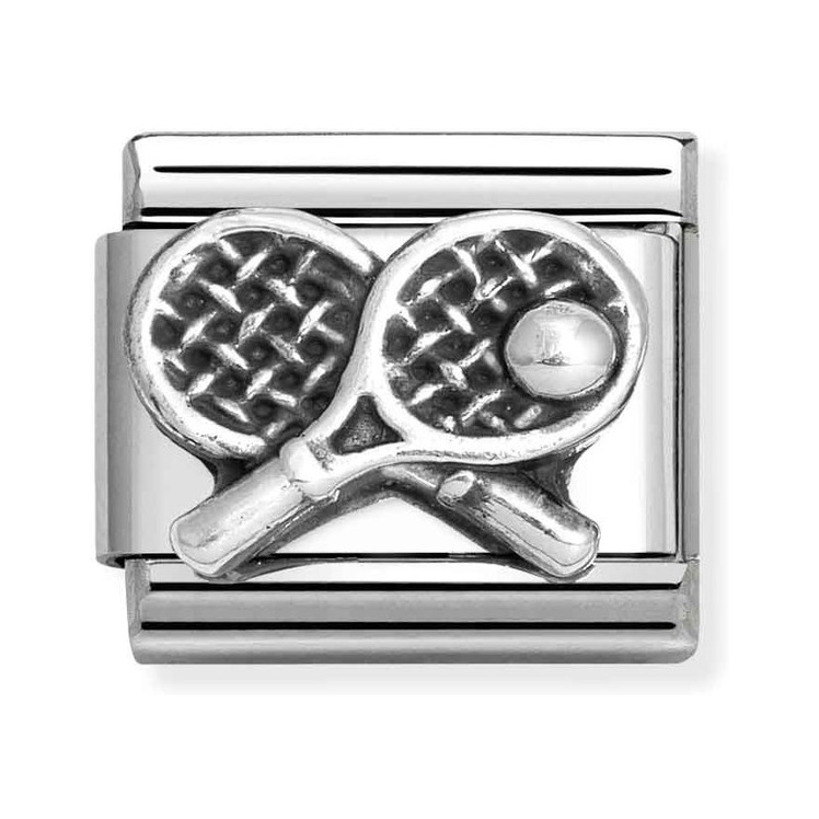 Nomination Composable Classic Charm Tennisschläger - Edelstahl, Sterling Silber