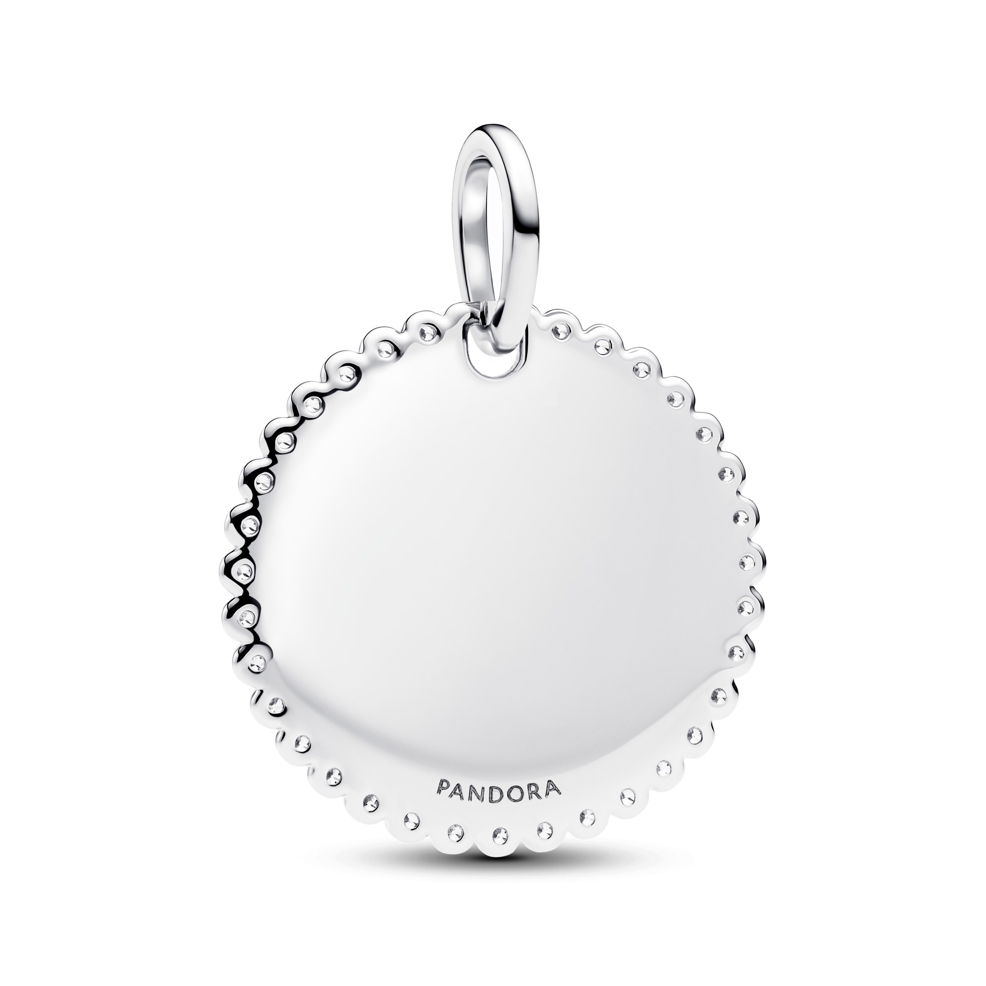Pandora runder Anhänger - Sterling Silber - Zirkonia – Ansicht 3