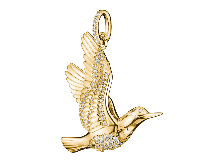 Thomas Sabo ELYNDRA PE1009-414-14 - Anhänger - Sterling Silber recy. mit 18K Vergoldung & Zirkonia