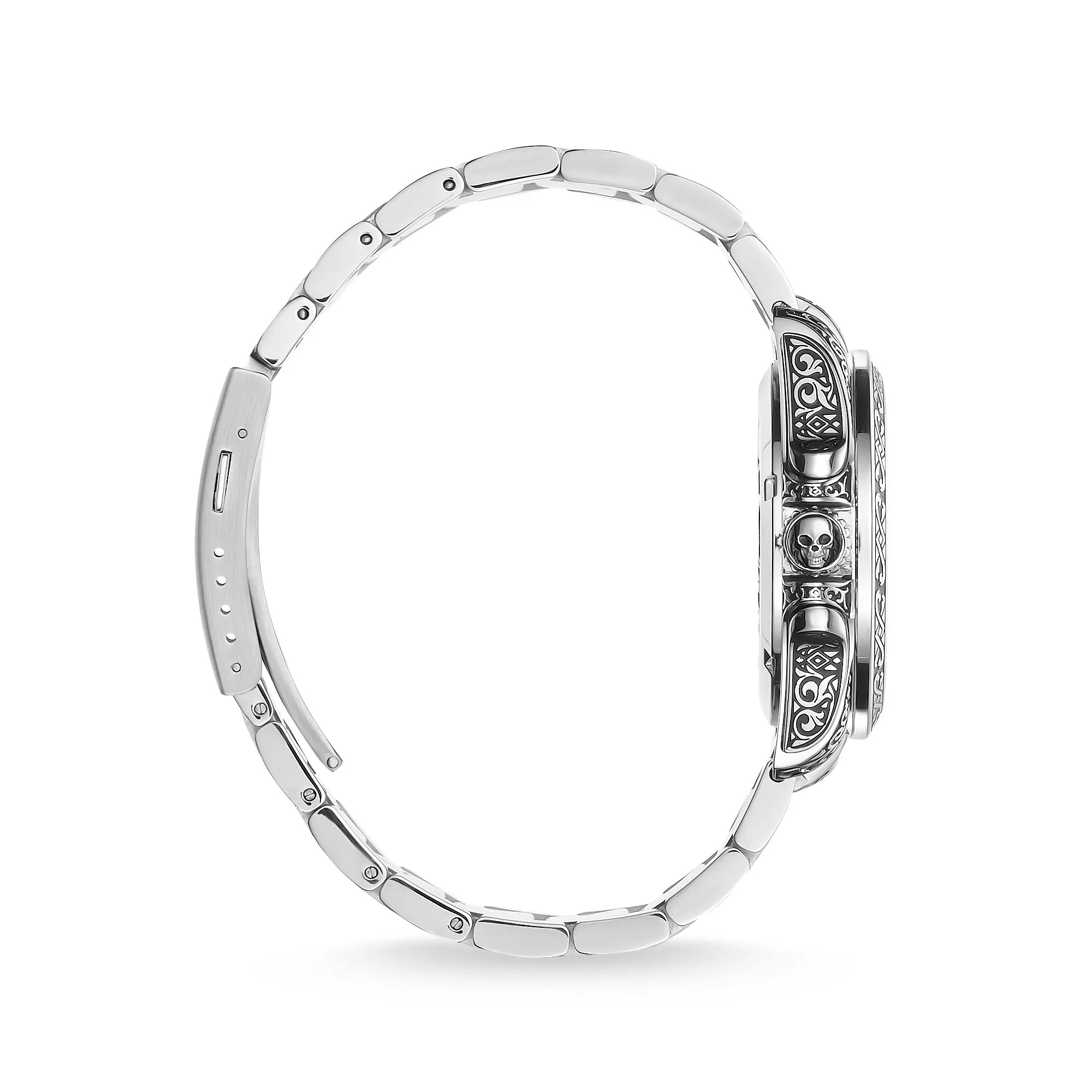 Thomas Sabo Uhr WA0377-201-203-41 mm - Rebel at Heart Totenkopf - Ziffernblatt schwarz – Ansicht 2