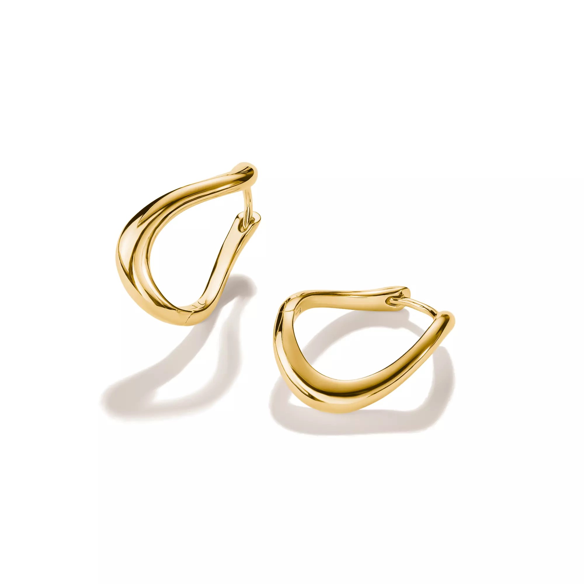 Thomas Sabo Creolen in Wellenform – vergoldet – 24 mm hoch – Ansicht 3