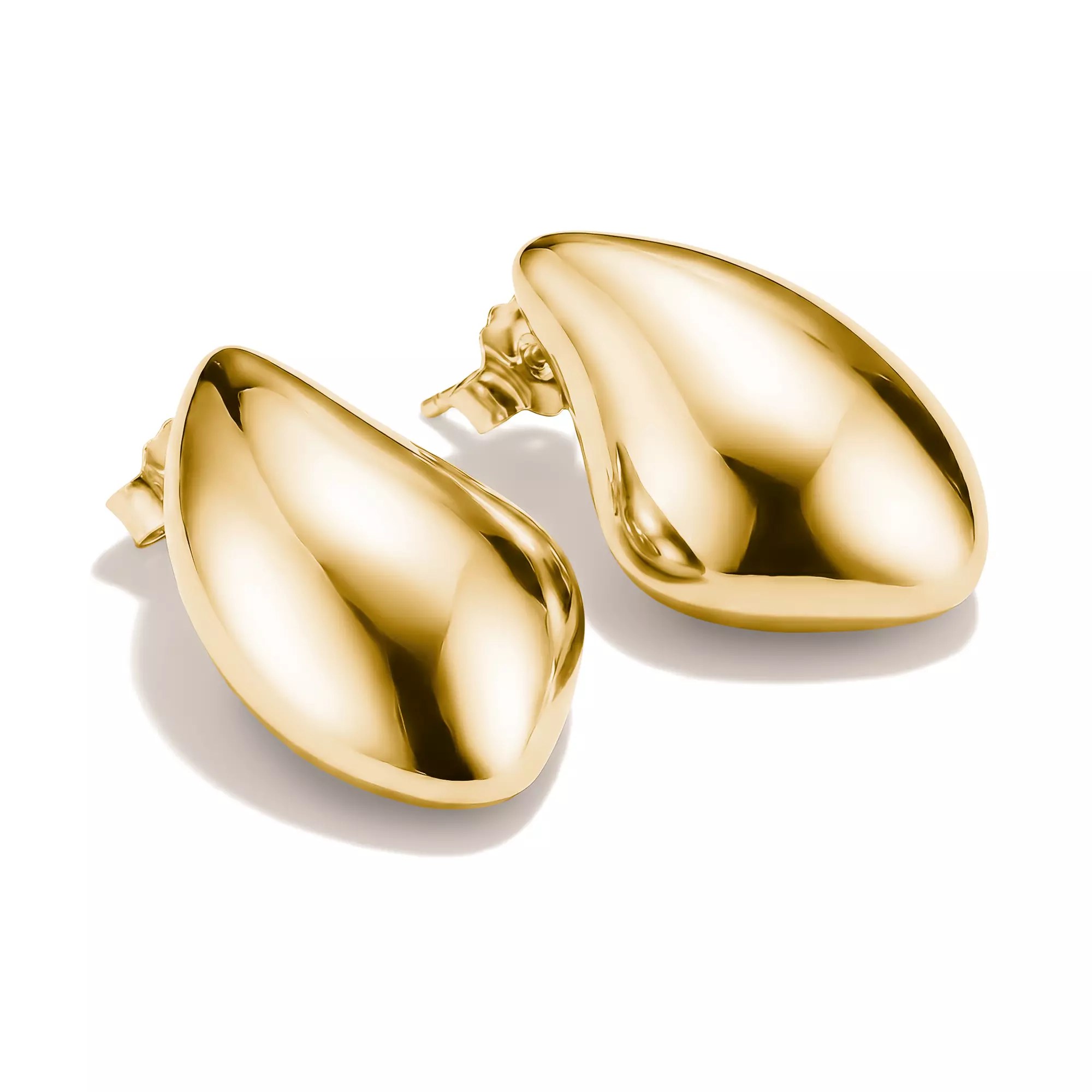 Thomas Sabo Ohrringe Chunky in Tropfenform – vergoldet – 24,5 mm hoch – Ansicht 2