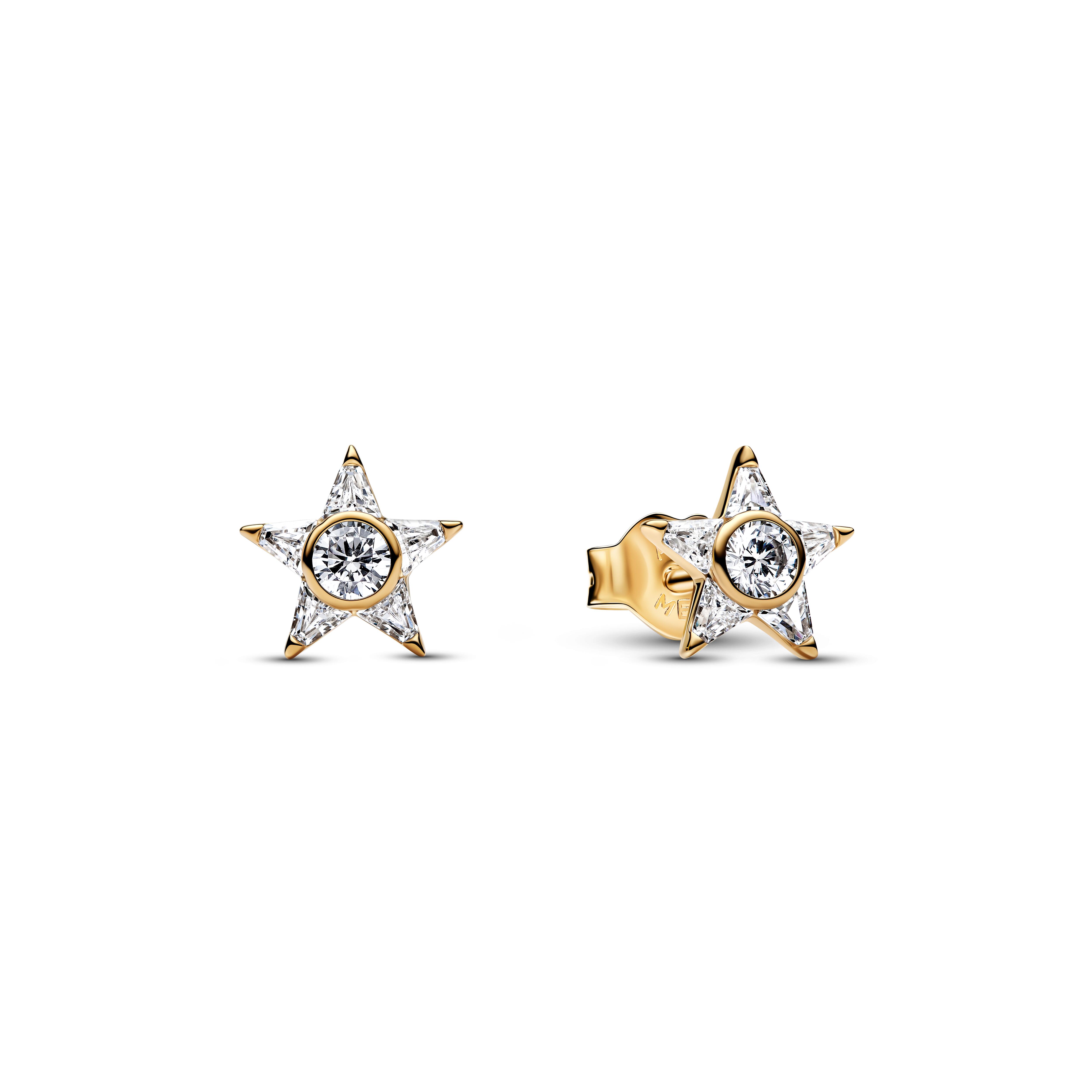 Pandora Timeless - Ohrstecker Stern - Gelbgold Vergoldung - Zirkonia - 265089C01