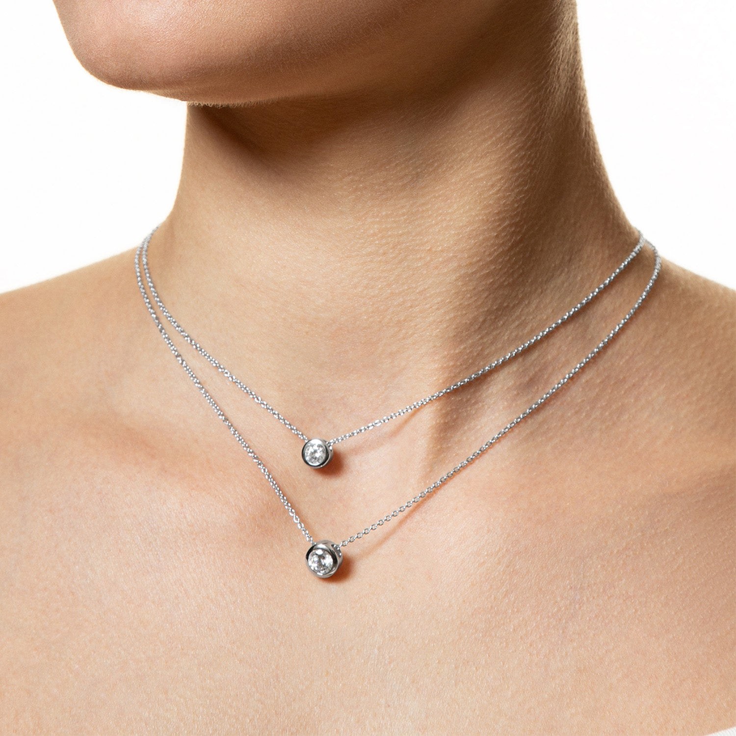 XENOX Sterling Silber Kette XS7282 - 40-45 cm - ZARGE SILBER - Ankerkette - Zarge – Ansicht 2