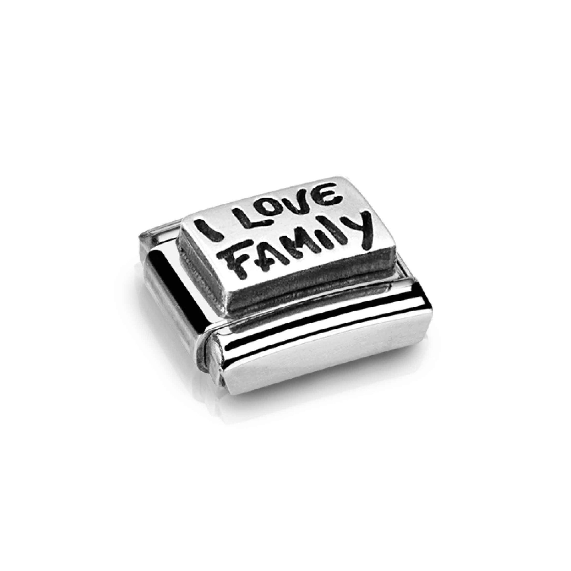 Nomination Composable Classic Charm I love my family - Edelstahl, Sterling Silber – Ansicht 4
