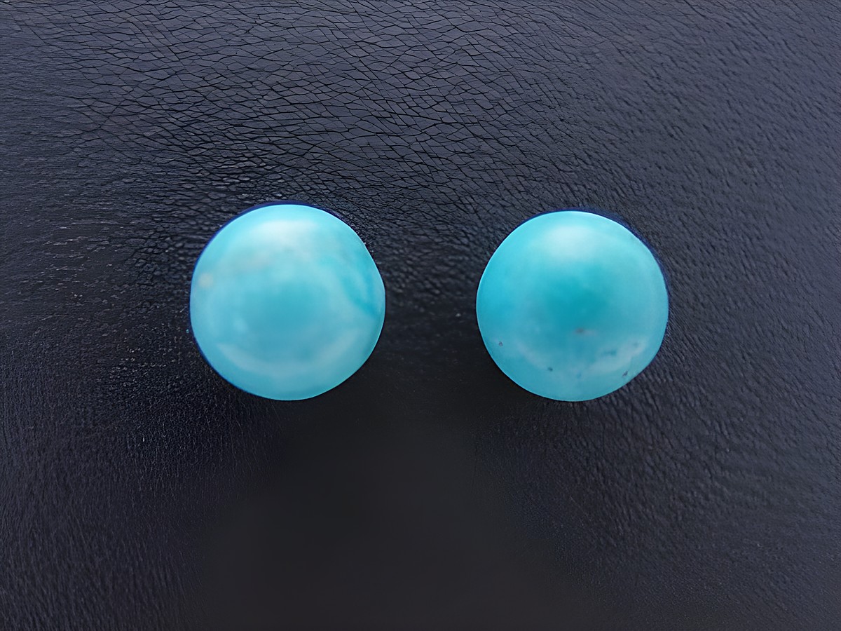 Ohrringe Kugel aus Sterling Silber mit Achat in türkis, gefertigt vom Hersteller Juwelier Harnisch, elegant und zeitlos im Design. Ideal für jeden Anlass, stilvoll und modern.