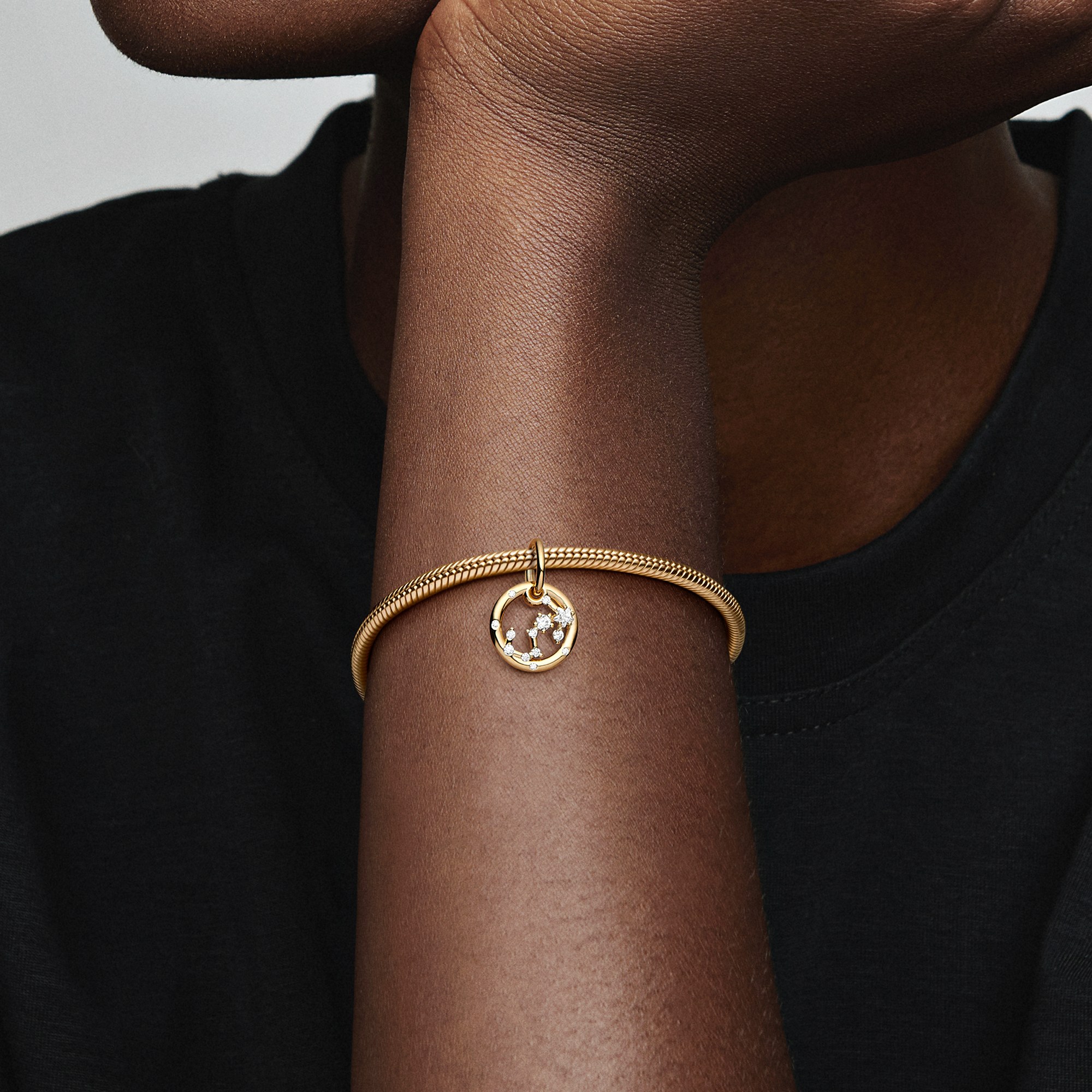 Pandora Sternzeichen Skorpion Charm-Anhänger - Gelbgold Vergoldung - Zirkonia – Ansicht 5