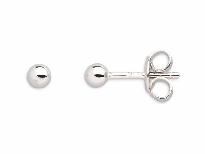 Zwei Xenox Sterling Silber Ohrringe XS3508N in einer eleganten und minimalistischen Form mit einer glänzenden Oberfläche und einem praktischen Schraubverschluss, ideal für den Alltag.
