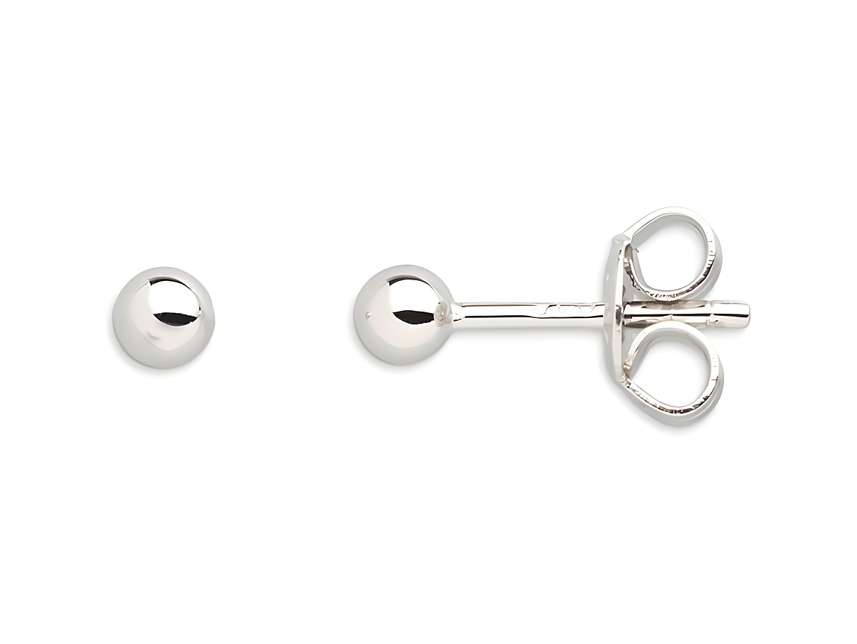 Zwei XENOX Sterling Silber Ohrringe XS3508N in einer eleganten und minimalistischen Form mit einer glänzenden Oberfläche und einem praktischen Schraubverschluss, ideal für den Alltag.