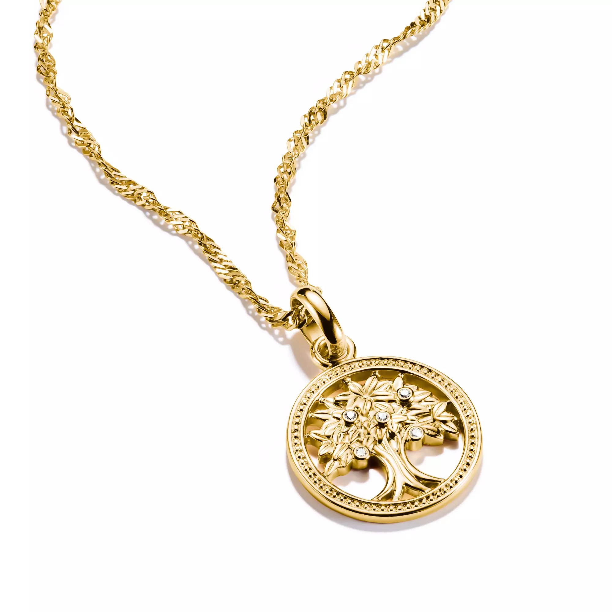 Thomas Sabo Connect - Tree of Love - Charm mit Öse - Silber & Gelbgold Verg. + Zirkonia – Ansicht 2
