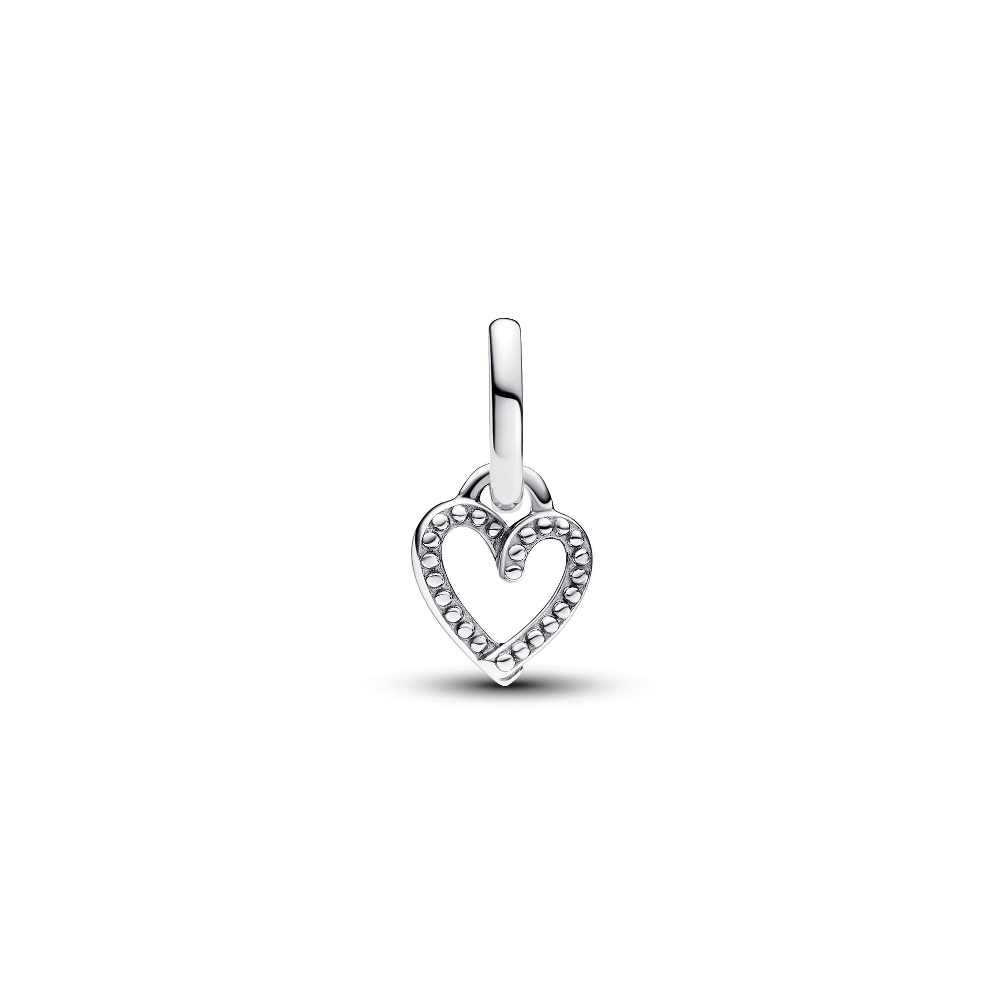 Pandora ME Charms - Freehand Heart Mini-Anhänger-Charm - Sterling Silber Ansicht 2 – Ansicht 2