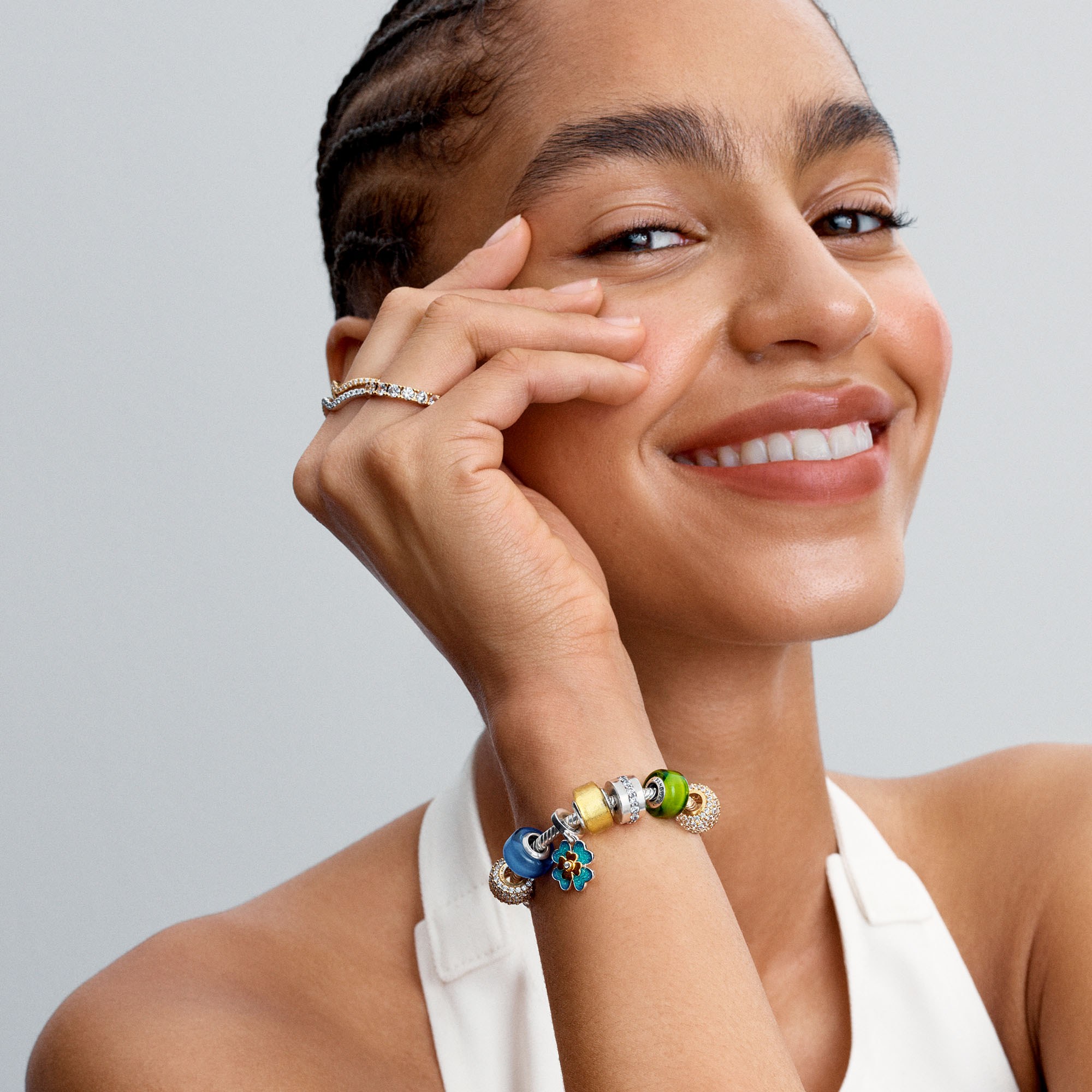 Pandora Ring - Funkelnder Wellenring - Silber - Zirkonia – Ansicht 5