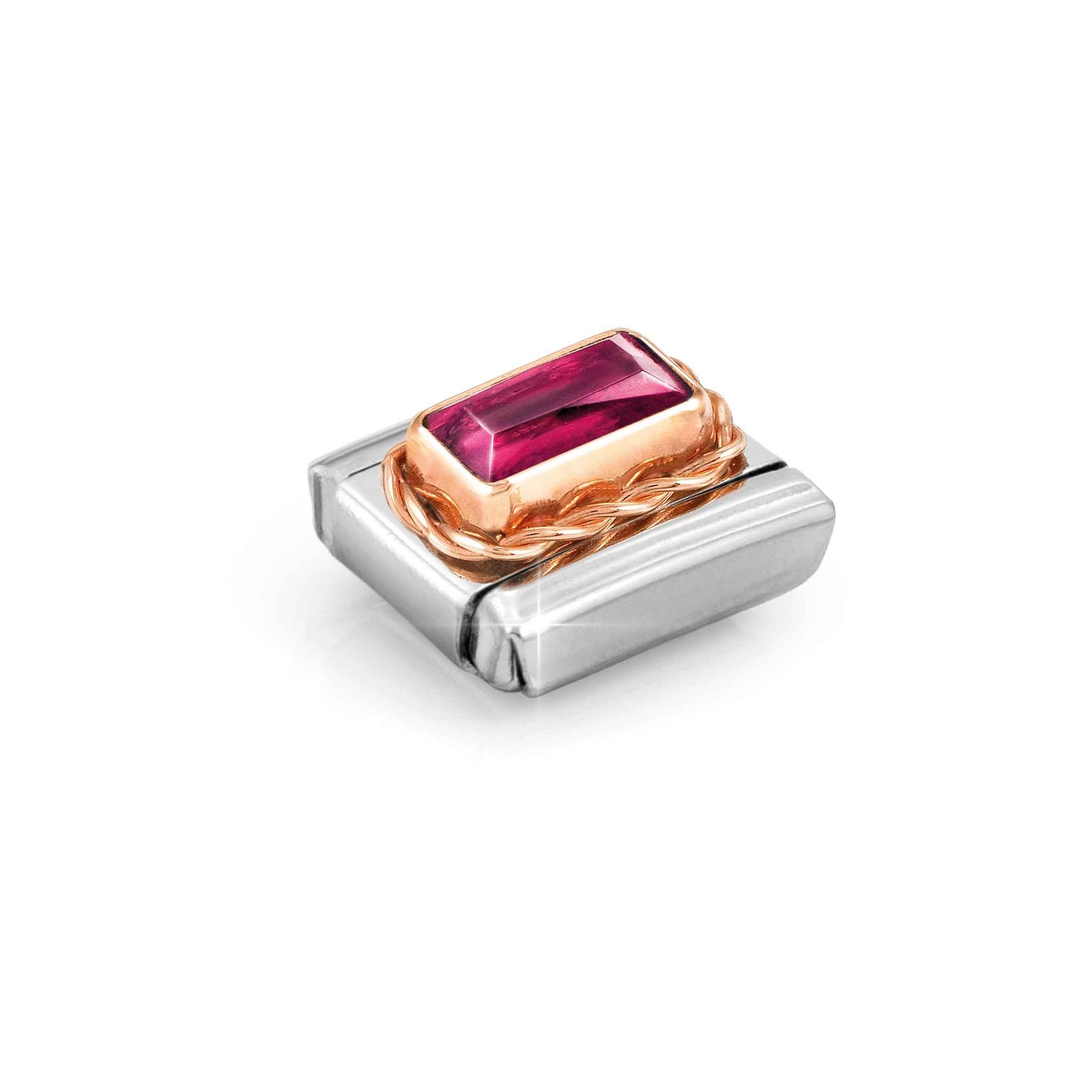 Nomination Composable Classic Charm Zirkonia rot - Edelstahl, Roségold – Ansicht 4