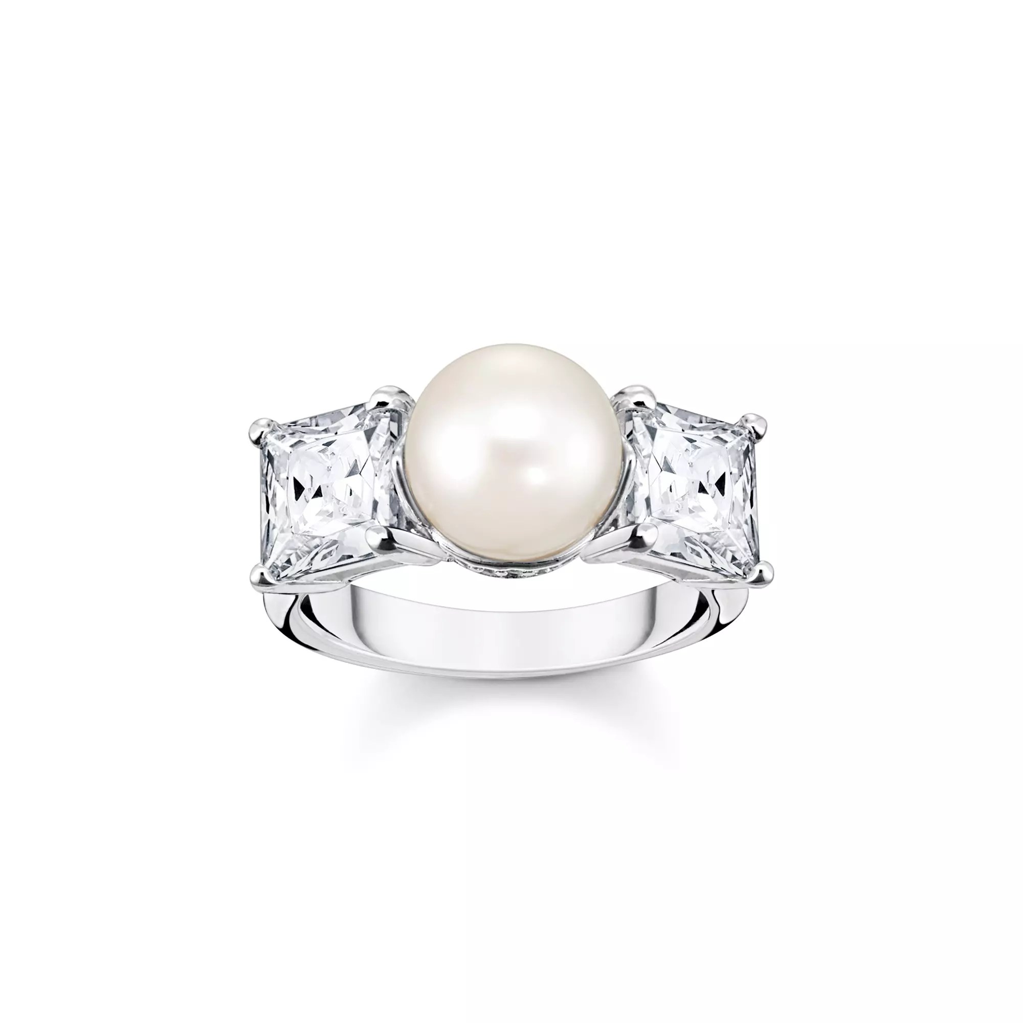 Thomas Sabo Ring - Sterling Silber + Zuchtperle + Zirkonia - Perlentraum