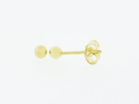 Silber Ohrringe Kugel Silber vergoldet 3 mm Stecker der Hersteller Juwelier Harnisch Ohrstecker ohne Stein.