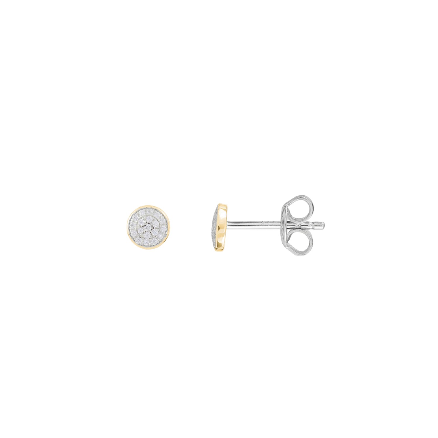 XENOX Sterling Silber Ohrringe XS3430GN - EAR CANDIES - Gelbgold vergoldet – Ansicht 2