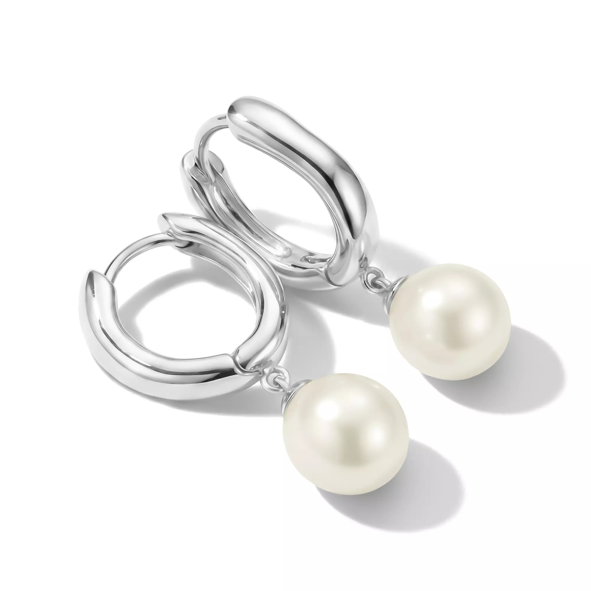 Thomas Sabo Bold Elegance - Creolen - Sterling Silber recy. & Süßwasserperle – Ansicht 2